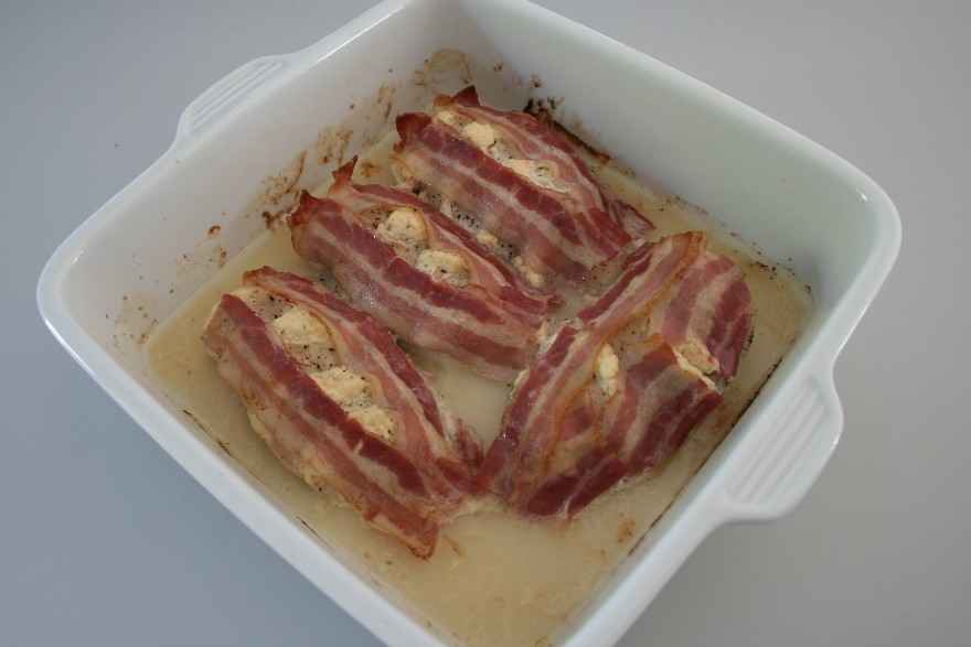 Kyllingefilet med krydderurter og bacon ... klik for at komme tilbage