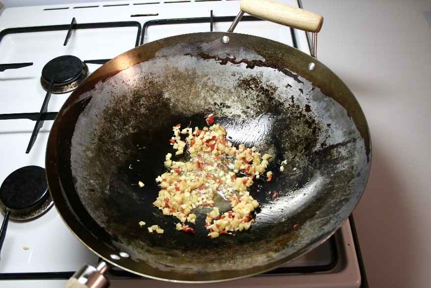 Indisk kylling i wok med kokosmælk ... klik for at komme tilbage