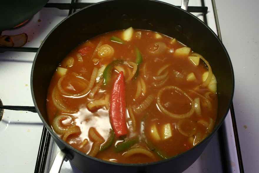 Chili suppe med oksekød ... klik for at komme tilbage