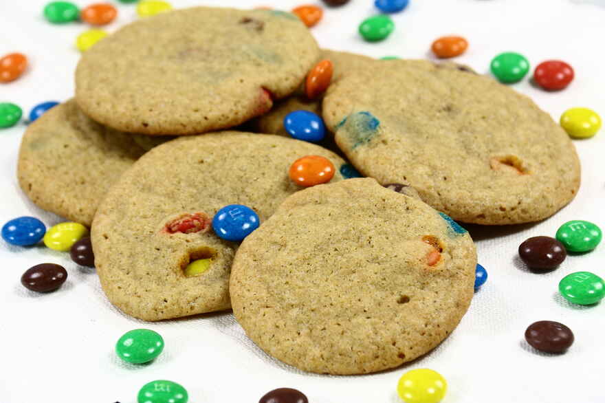 Cookies med M&Ms ... klik for at komme tilbage