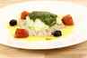 Pestogratineret torsk med oliven tilbehør ... klik på billedet for at komme tilbage