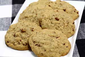 Butter pecan cookies - Cookies med pekan nødder