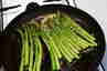 Grønne asparges på panden ... klik på billedet for at komme tilbage