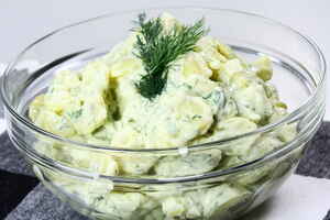 Kartoffelsalat, med dild, billede 4