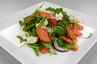 Blandet salat med hvidløgsstegte tiger rejer ... klik på billedet for at komme tilbage