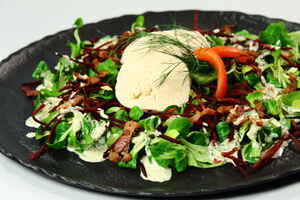 Grøn salat med torskerogn, billede 4