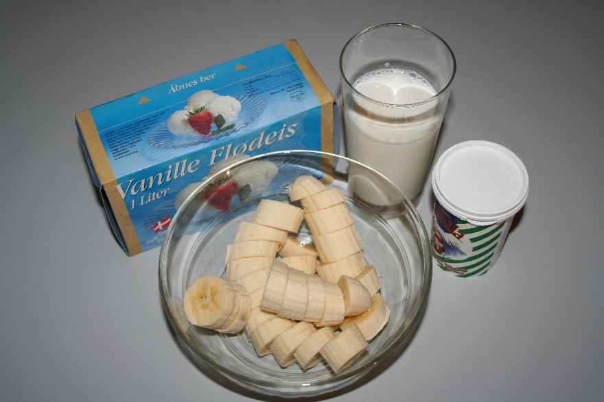 Bananmilkshake ... klik for at komme tilbage