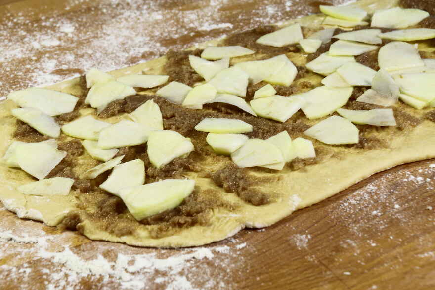 Kringle med æbler og marcipan ... klik for at komme tilbage