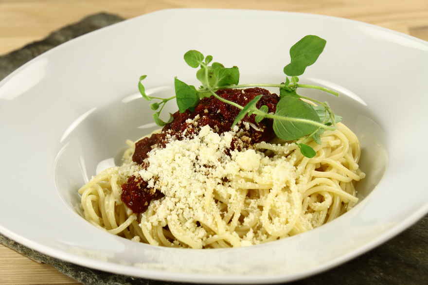 Spaghetti all'amatriciana ... klik for at komme tilbage