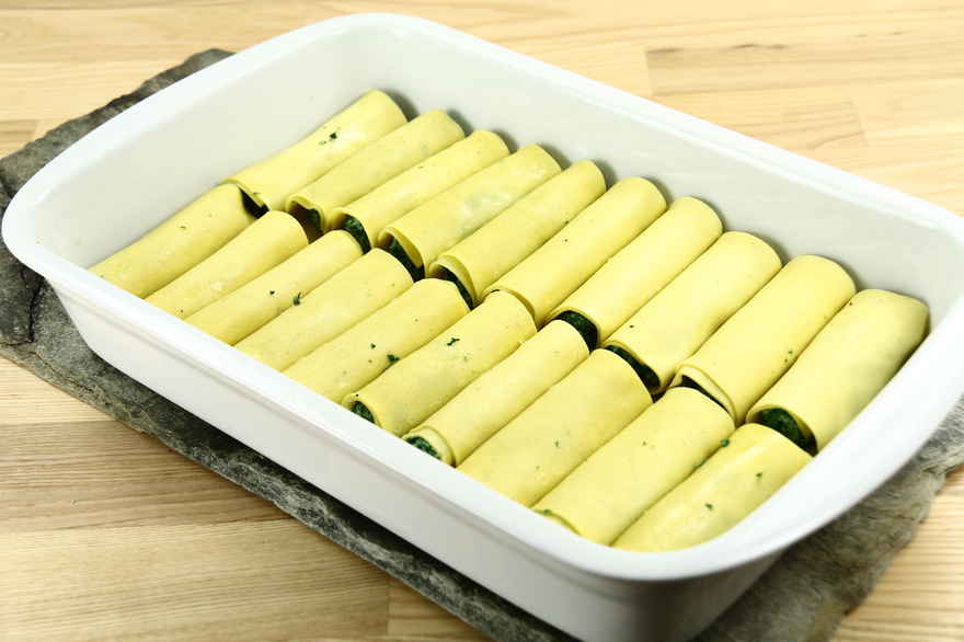 Cannelloni med spinat og ricotta ... klik for at komme tilbage