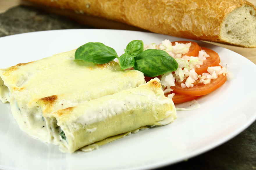 Cannelloni med spinat og ricotta ... klik for at komme tilbage