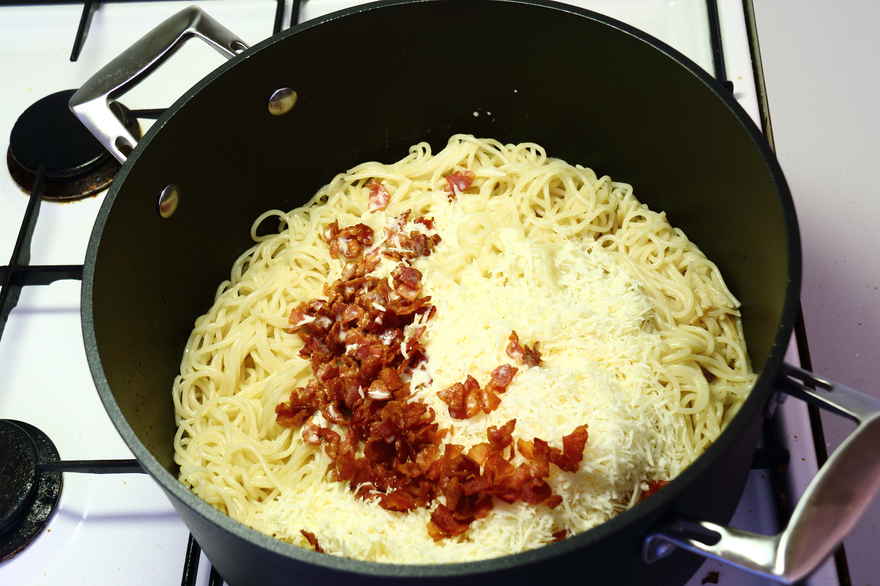 Spaghetti carbonate ... klik for at komme tilbage