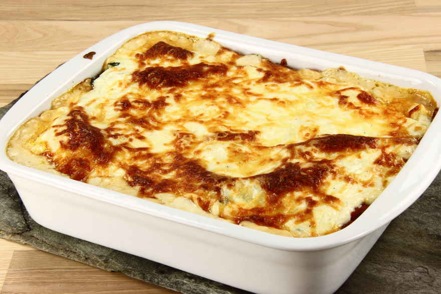 Vegetar lasagne ... klik for at komme tilbage