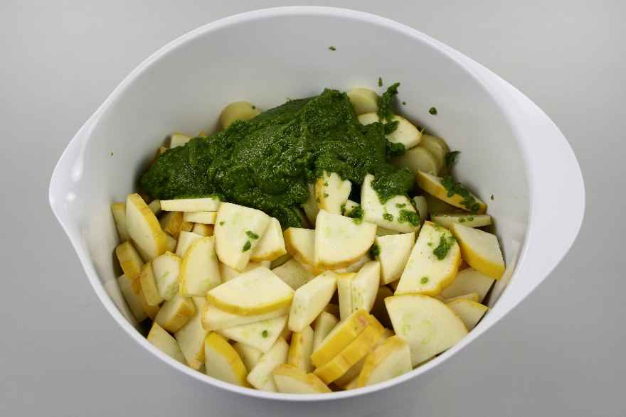 Italiensk kartoffelsalat med pesto ... klik for at komme tilbage
