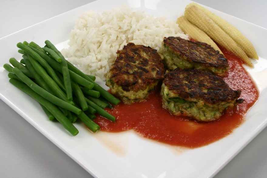 Grønne urtefrikadeller ... klik for at komme tilbage