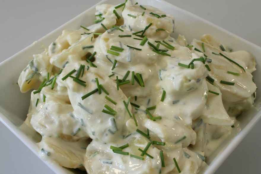 Kold kartoffelsalat med ymer ... klik for at komme tilbage