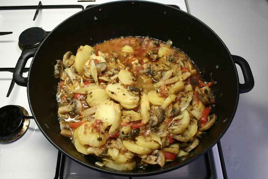 Siciliansk kartoffelgryde ... klik for at komme tilbage