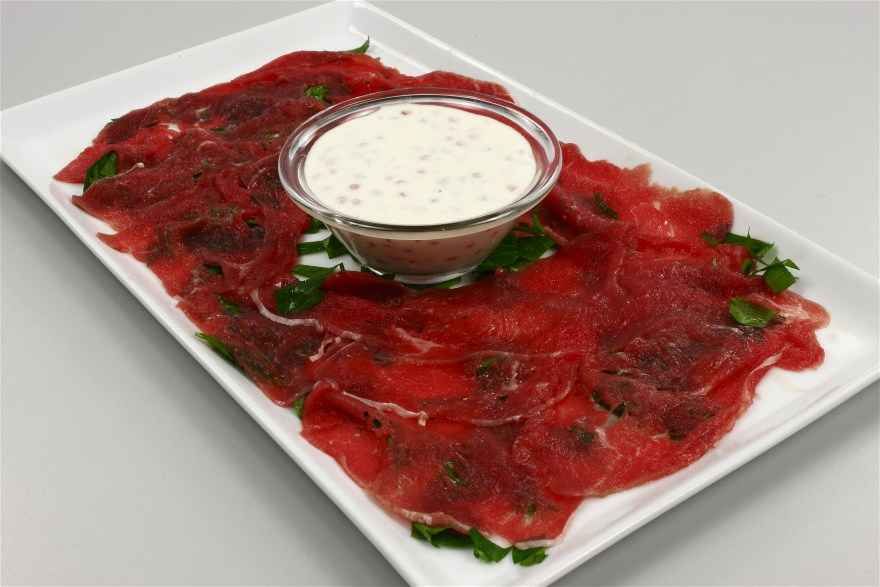 Carpaccio med lakserognscreme ... klik for at komme tilbage