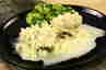 Dampet pighvar med æble/peberrods beurre blanc ... klik på billedet for at komme tilbage