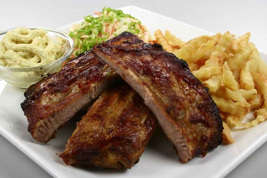 Amerikanske spareribs ... klik for at komme tilbage