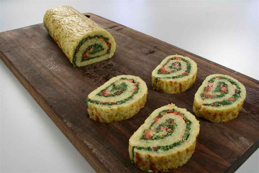 Kartoffelroulade med spinat ... klik for at komme tilbage