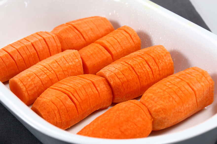 Hasselback gulerødder ... klik for at komme tilbage