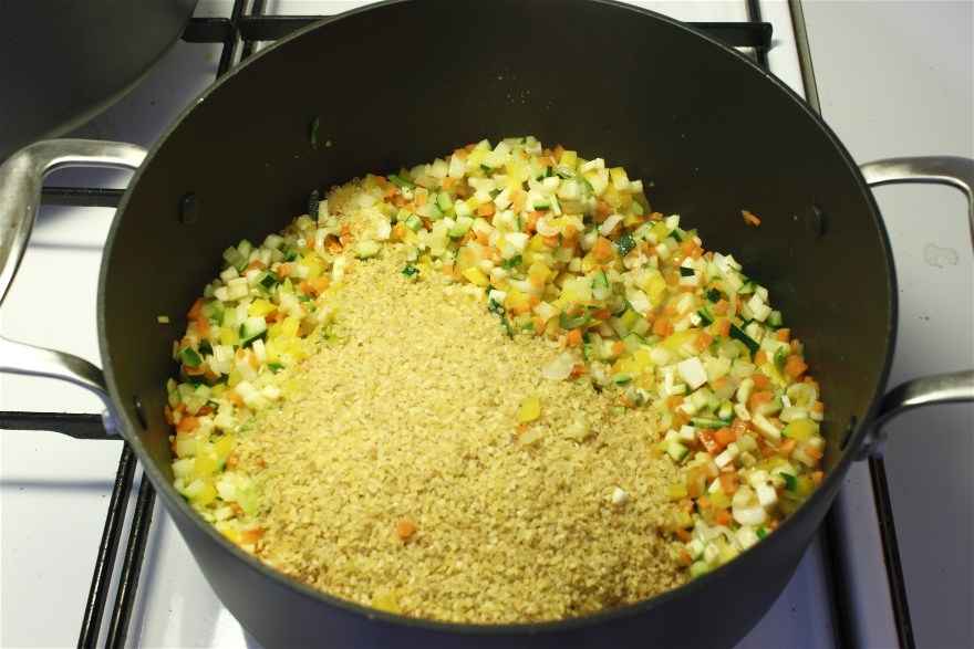 Bulgur med grøntsager ... klik for at komme tilbage