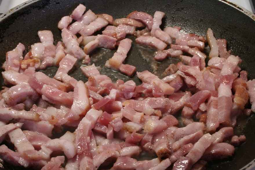 Æg i sennepssauce og bacon ... klik for at komme tilbage