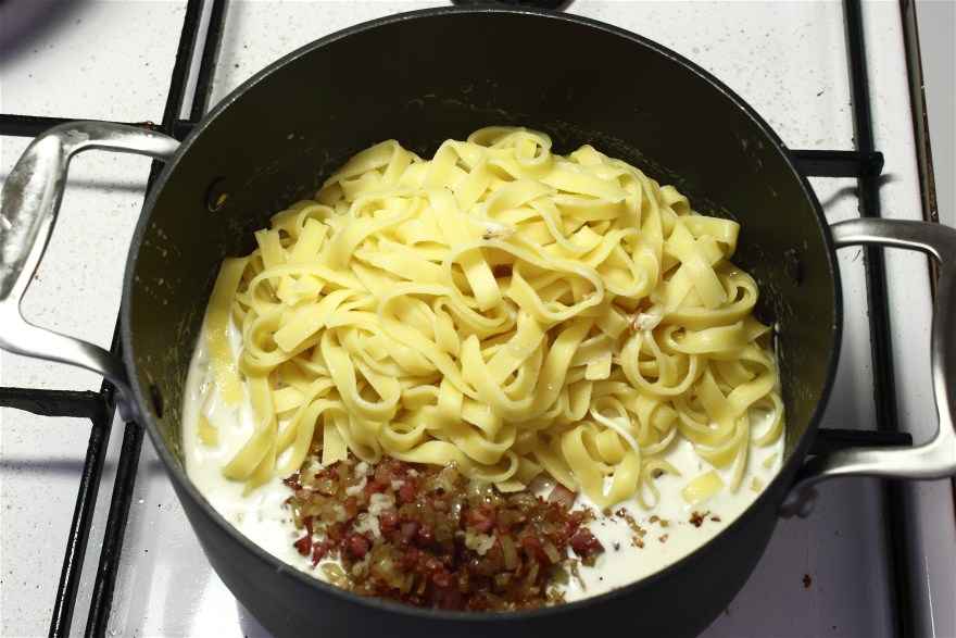 Pasta med gorgonzola ... klik for at komme tilbage