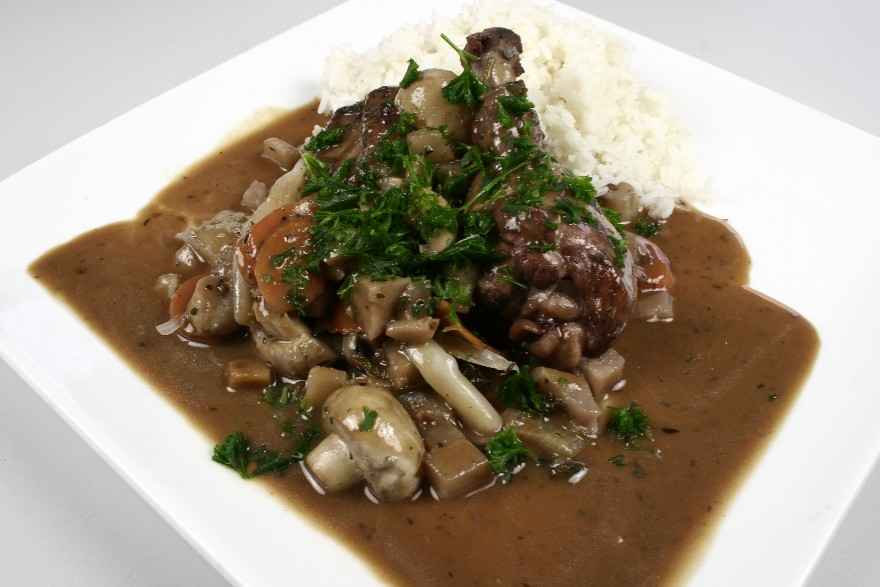 Coq au vin (kylling i vin) ... klik for at komme tilbage