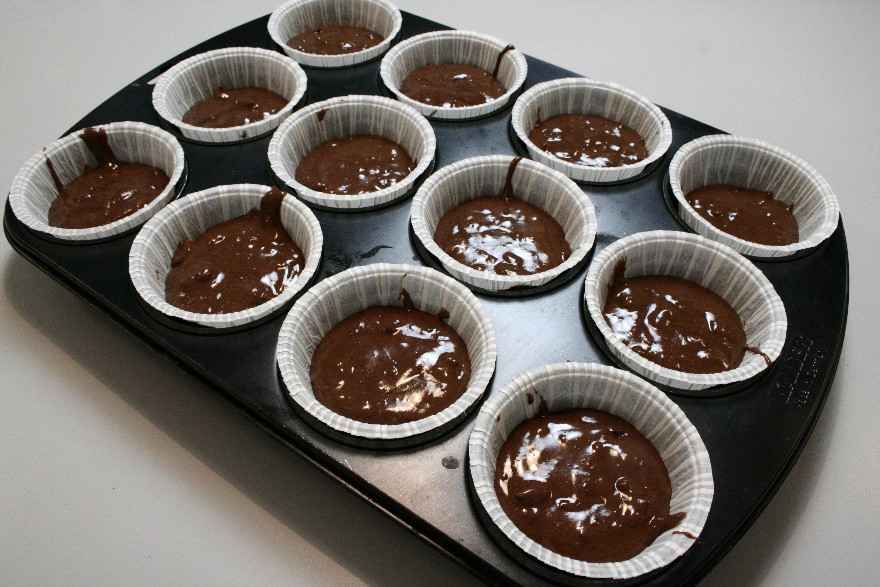Brownie muffins med chokolade ... klik for at komme tilbage