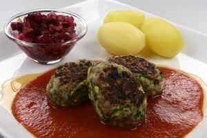 Fedfattige frikadeller med grønt og surt, billede 4