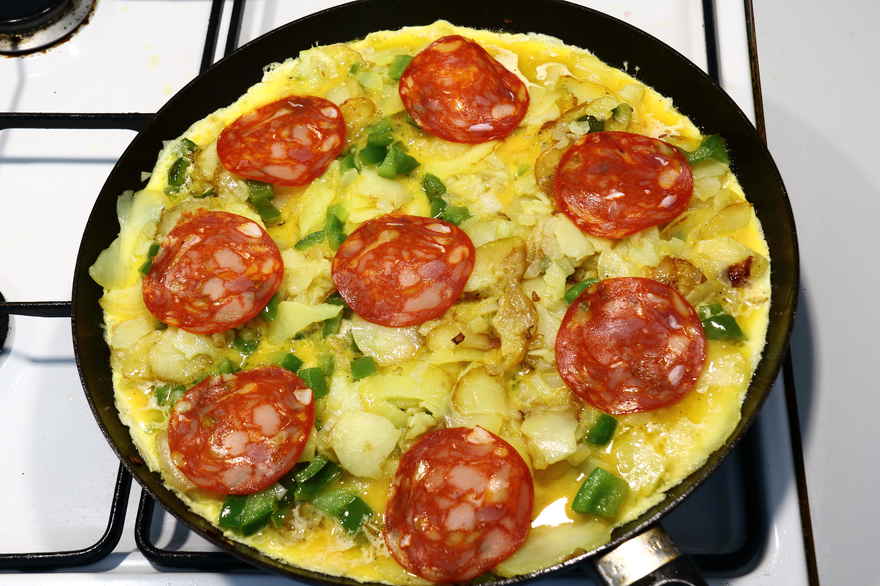 Spansk tortilla - Spansk kartoffelomelet ... klik for at komme tilbage