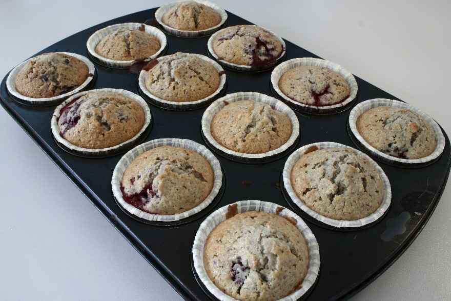 Brombær muffins ... klik for at komme tilbage