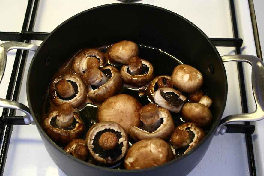 Marineret champignon ... klik for at komme tilbage