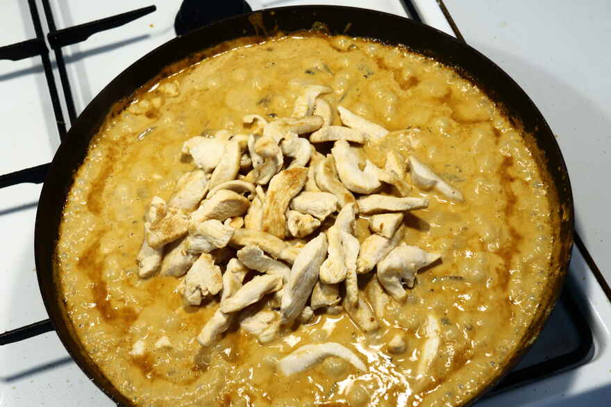 Kylling stroganoff ... klik for at komme tilbage