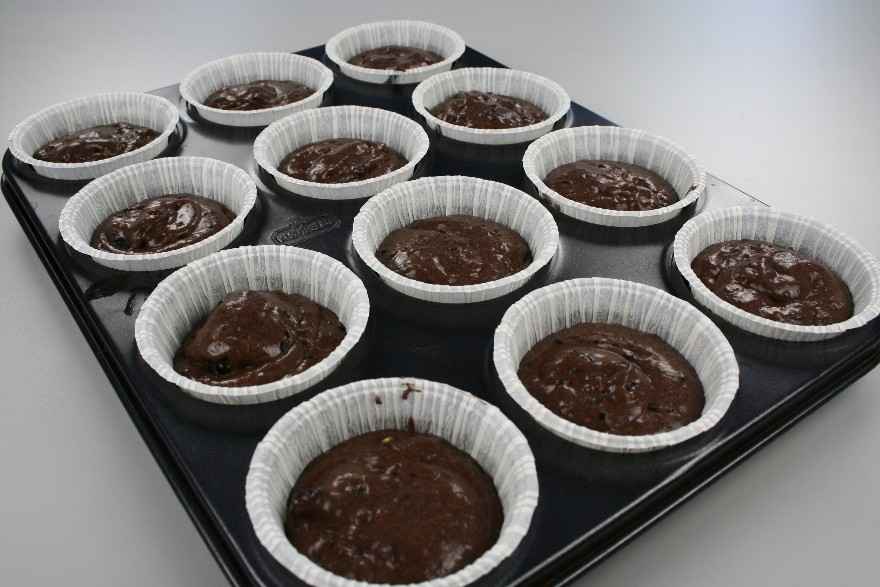 Brombærmuffins med chokolade ... klik for at komme tilbage