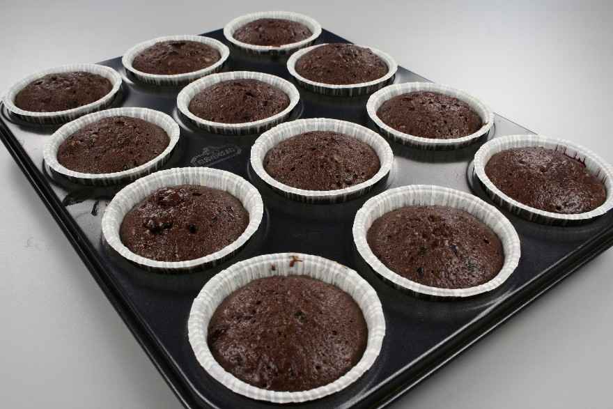 Brombærmuffins med chokolade ... klik for at komme tilbage