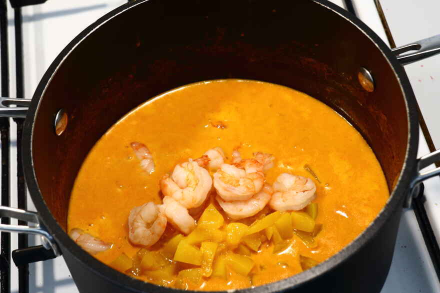 Indonesisk rejesuppe - Ferskensuppe med rejer ... klik for at komme tilbage