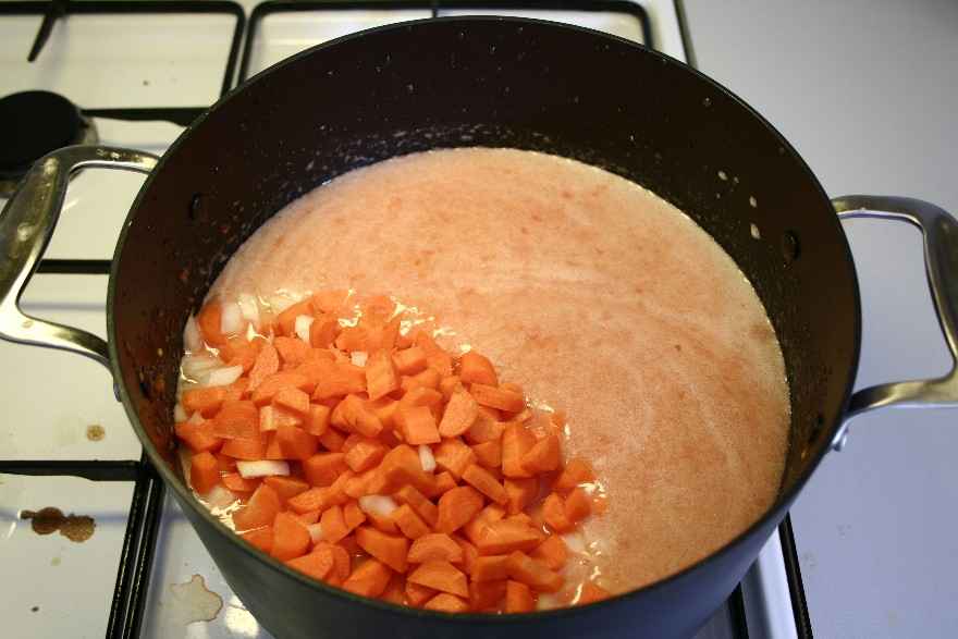 Cremet tomatsuppe ... klik for at komme tilbage