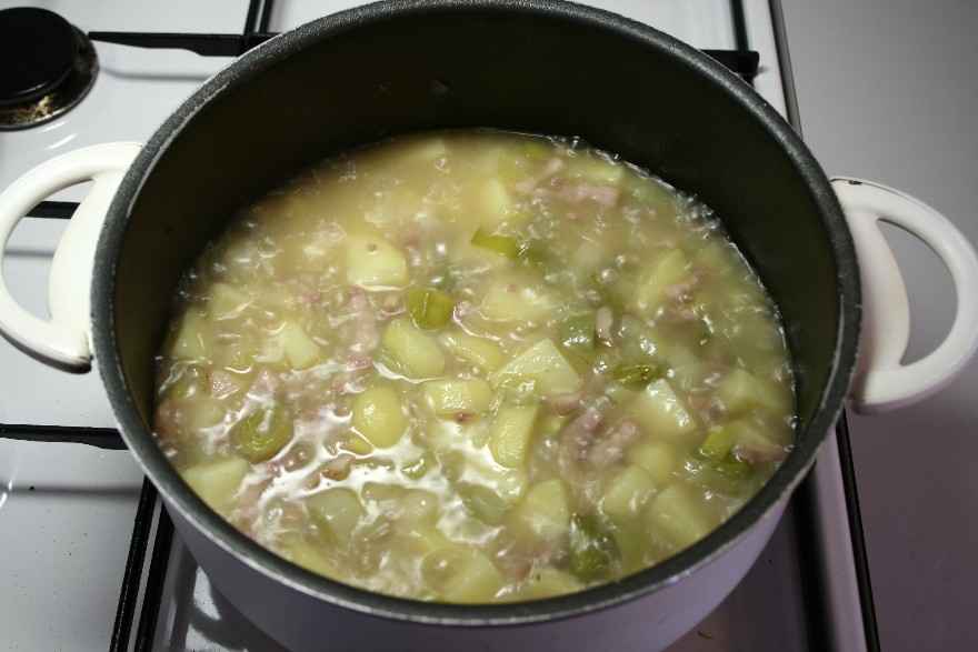 Kartoffel/Porre suppe ... klik for at komme tilbage