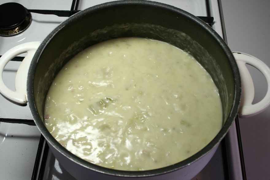 Kartoffel/Porre suppe ... klik for at komme tilbage