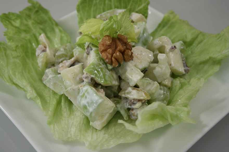 Waldorfsalat fedtfattig ... klik for at komme tilbage