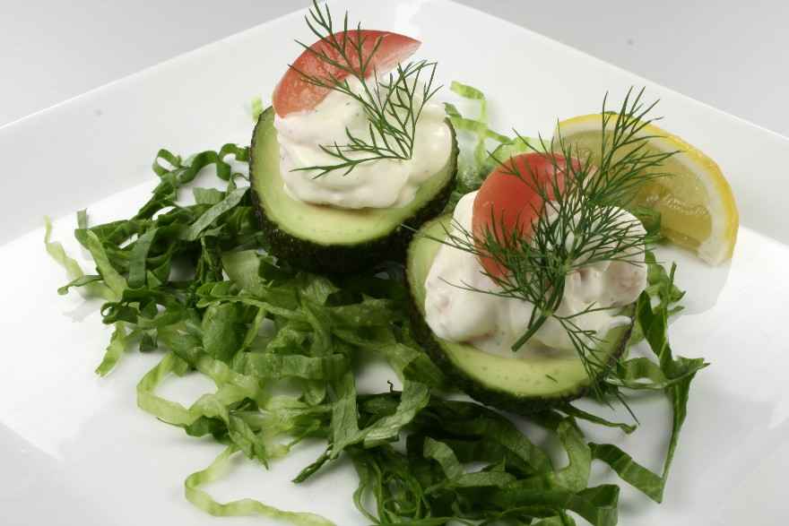 Avocado med rejefyld ... klik for at komme tilbage