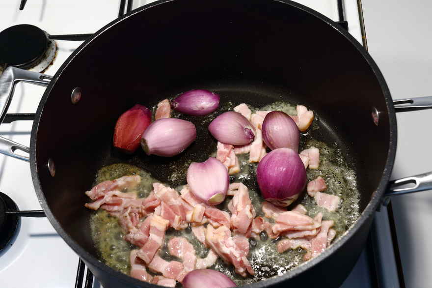 Coq au vin, hane i rødvin ... klik for at komme tilbage