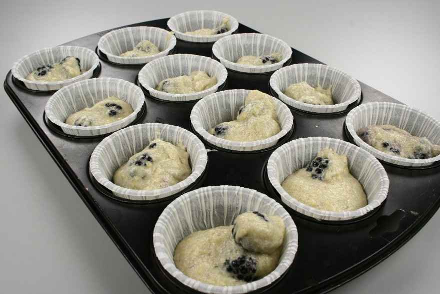 Muffins med brombær ... klik for at komme tilbage