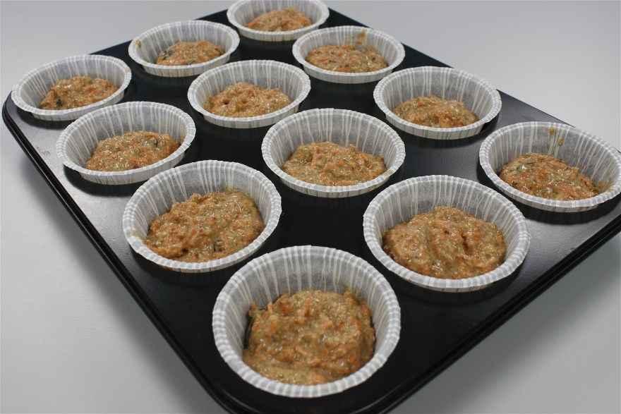 Gulerodsmuffins uden sukker ... klik for at komme tilbage