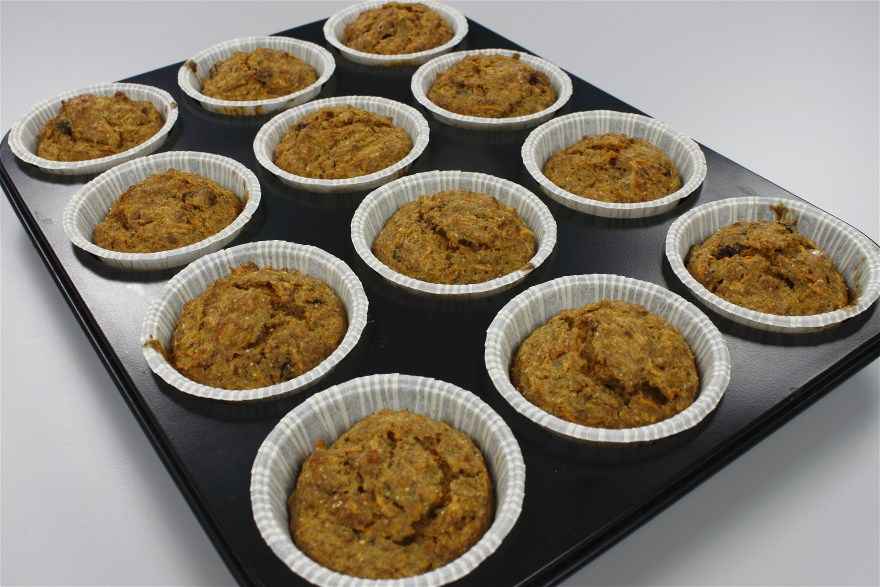 Gulerodsmuffins uden sukker ... klik for at komme tilbage