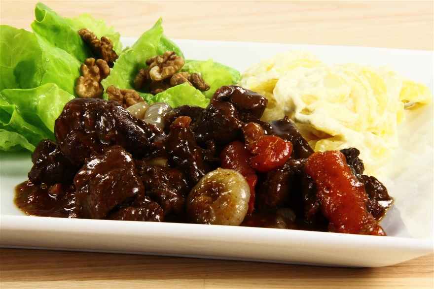 Dyrebov bourguignonne ... klik for at komme tilbage