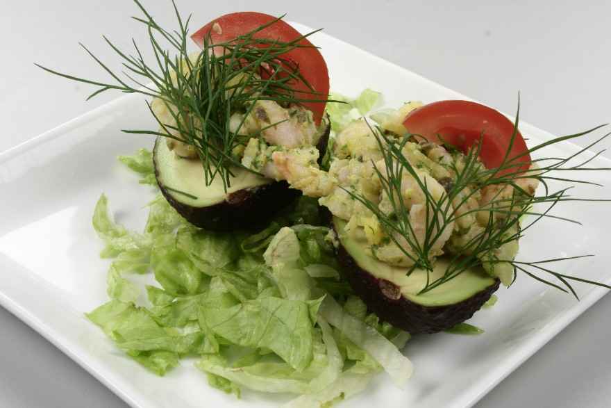 Avocado med krydret fyld ... klik for at komme tilbage